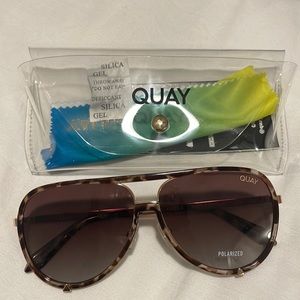 Quay High Profile Sunglasses Brown Tortoise